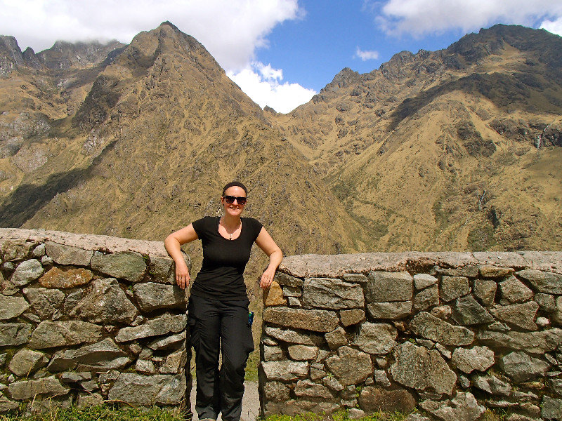 Just chillin’ in an ancient Inca site