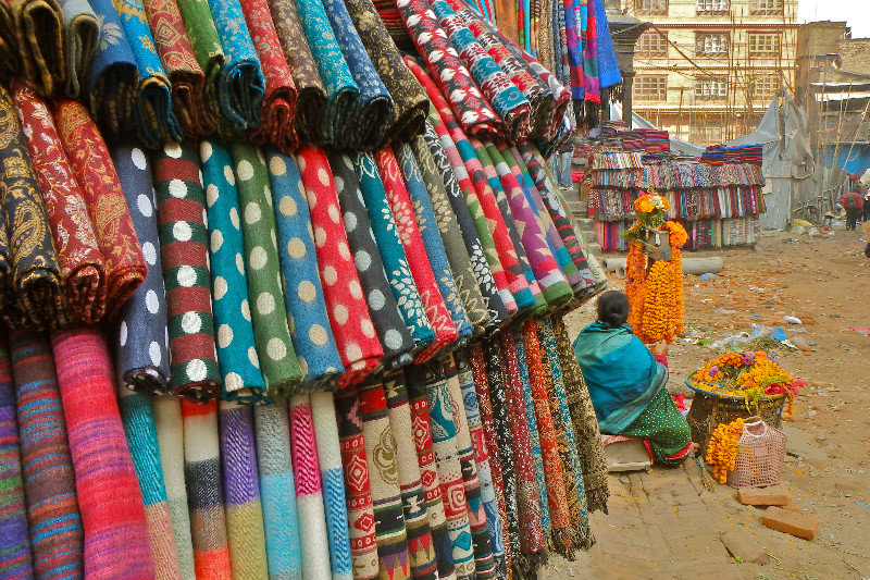 Fabric on the street