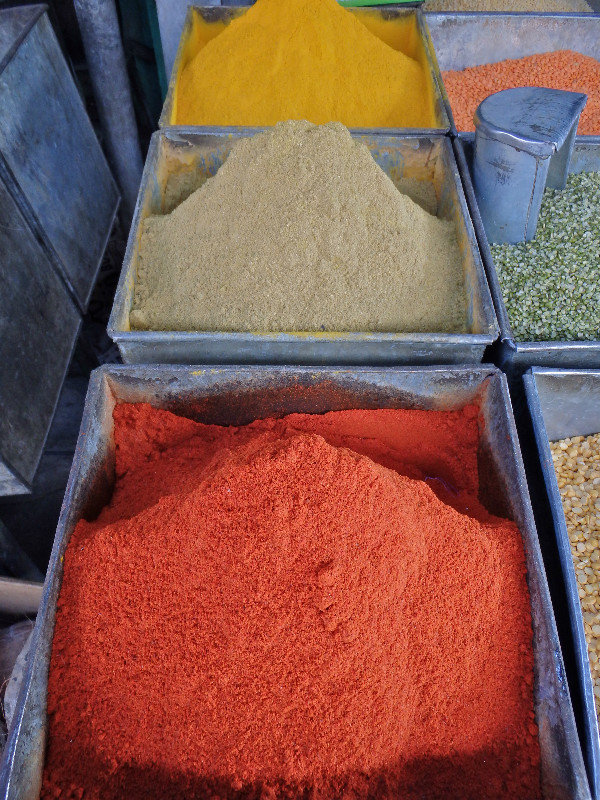 Spices are a big deal in India, Jodhpur bazar