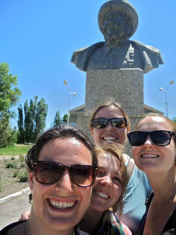 We’re not sure who this dude is, but he was prominent in our village so figured he deserved a selfie