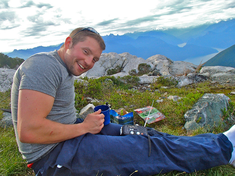Wade at the summit of Golden Ears, Canada