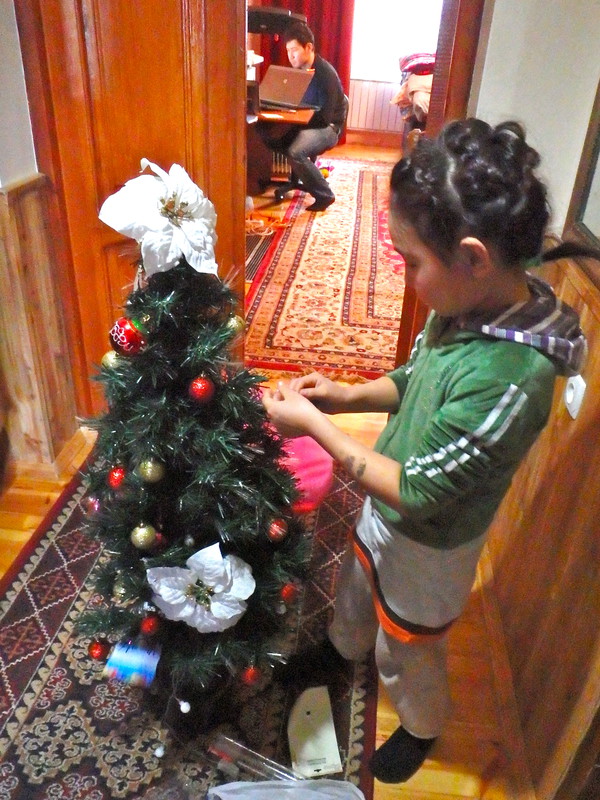 Decorating the tree