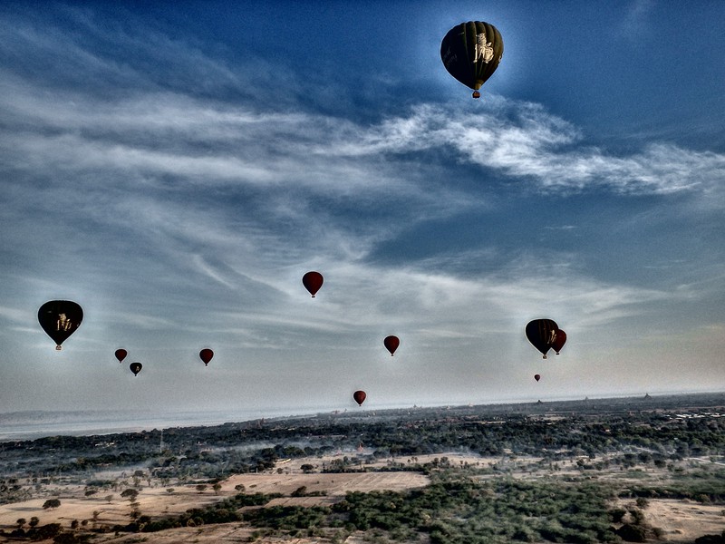 Bagan from the balloon