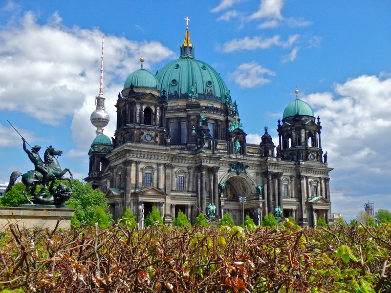 The Dome Cathedral, with the TV tower in the back