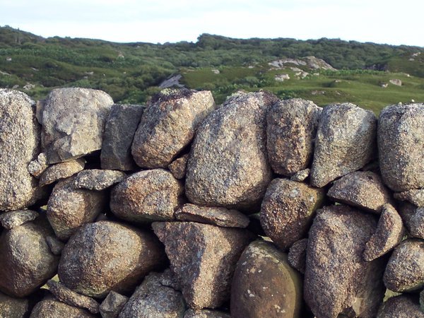 fence made of stones