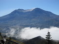 Mt. St. Helens emerges from the fog