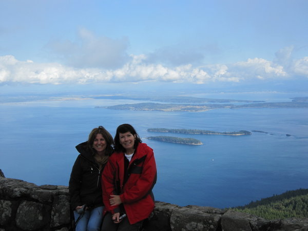 Wendy & Sharon and the View from Mt. Constitution