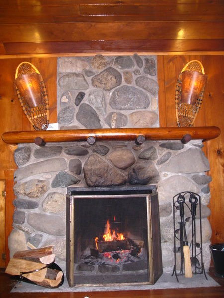 Fireplace in Our Cabin