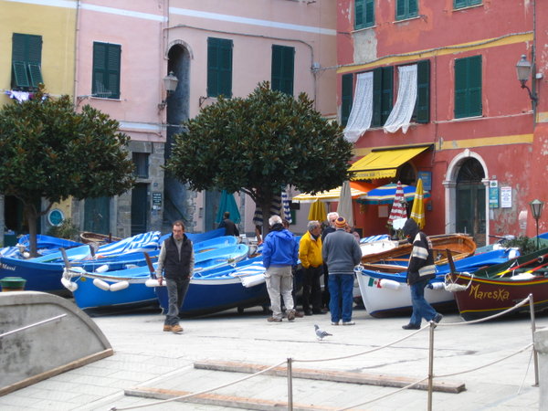 Fisherman Conferring in the Piazza