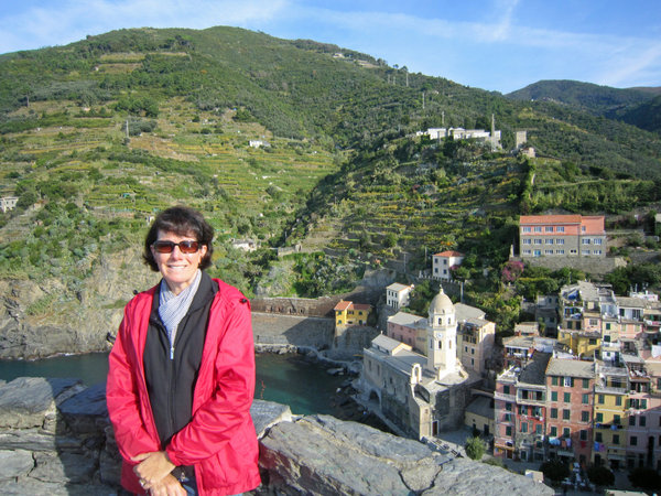 View of the Harbor Area & Terraced Hillside from Il Castello
