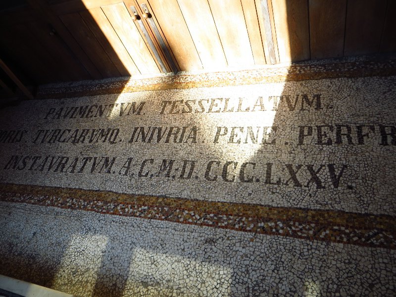 Inscription About Mosaic Floor...