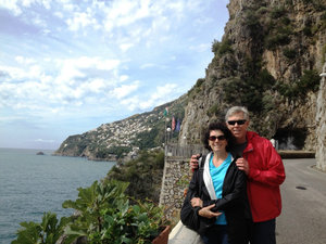 Walking Along Amalfi Coast Drive