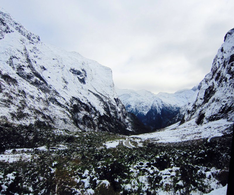 View coming out of Homer Tunnel