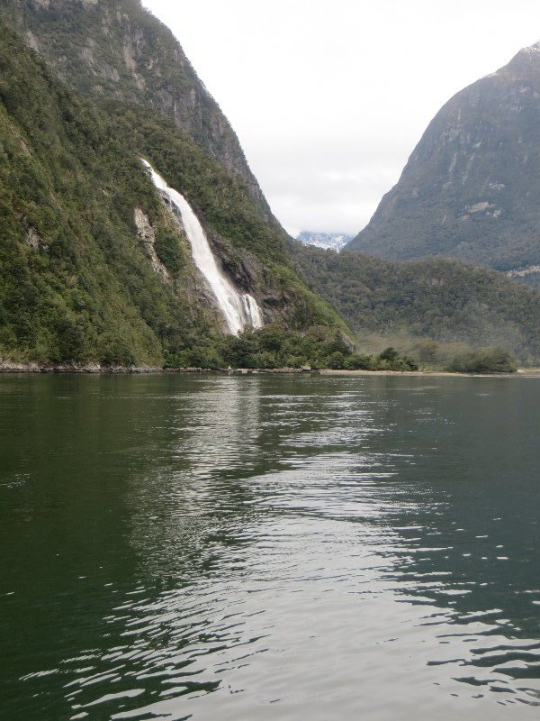 approaching Bowen Falls back at the end of Milford Sound