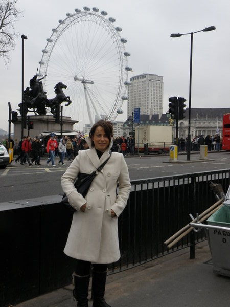 Joining the tourists at the London Eye