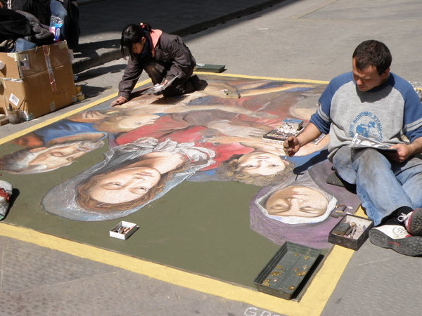 Artists Drawing in the Streets
