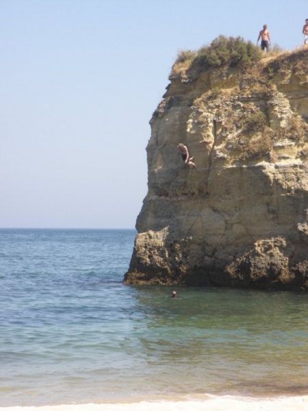 The daring jump