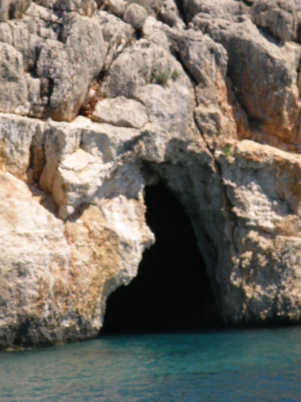 Cave swimming