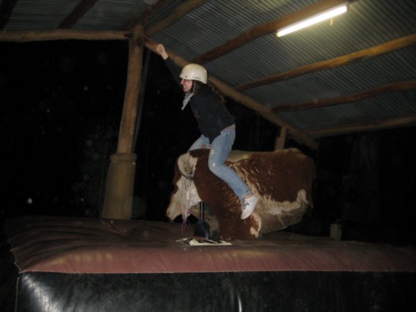 me about to fall off the bull