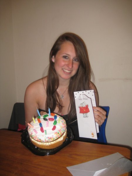 Me with my card and cake