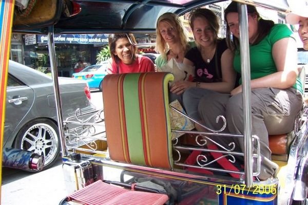Me laura and gina in our tuk tuk