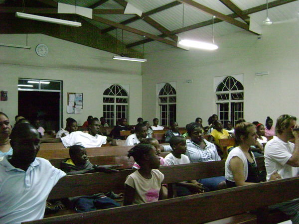 Youth Service at Night