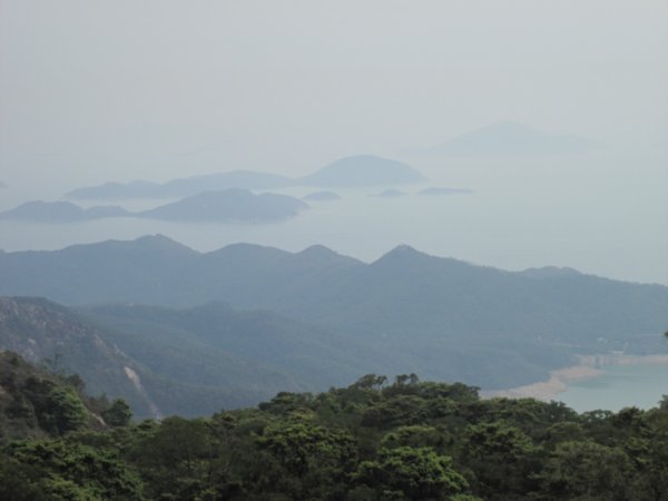 View from the top of Lantau Island
