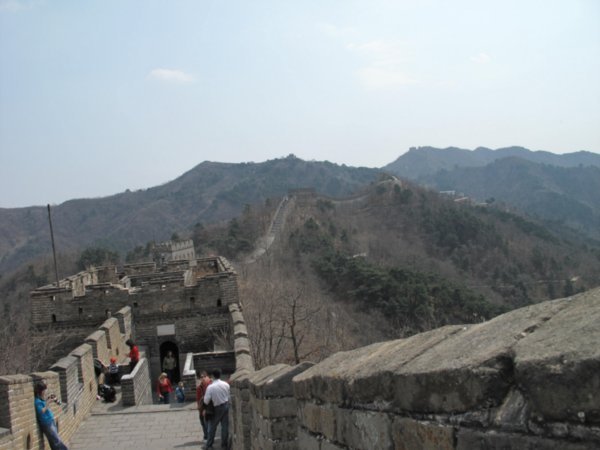 View along the wall