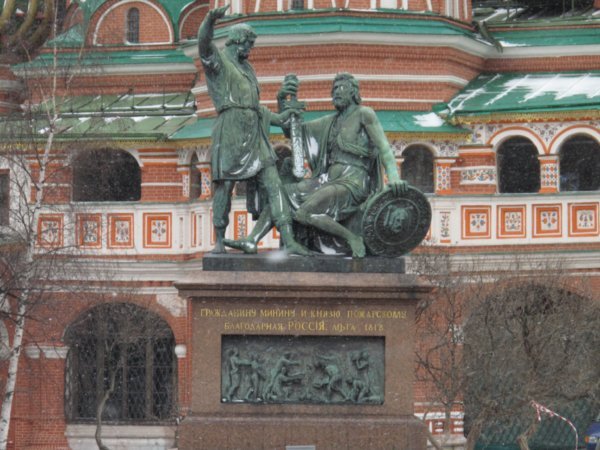 Statue in front of St Basils