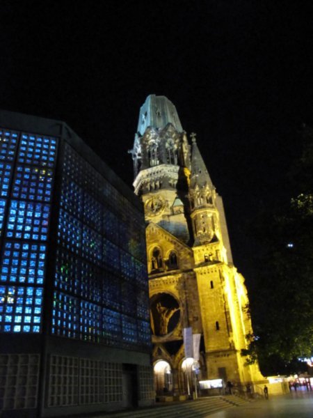 Kaiser Wilhelm Memorial at night