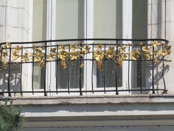 nice gold and wrought iron work