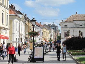 Main Street of Eger old town