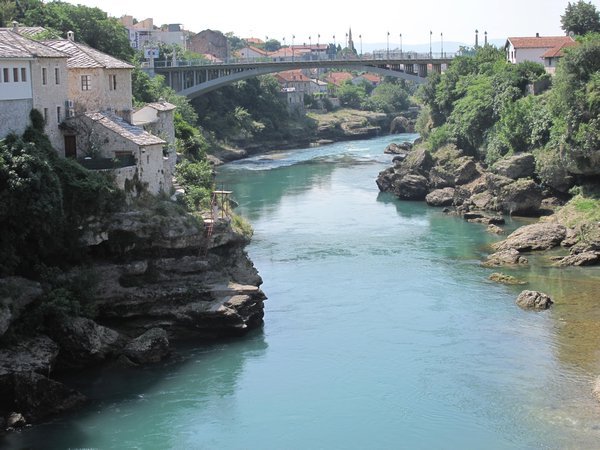 Mostar bridge and river