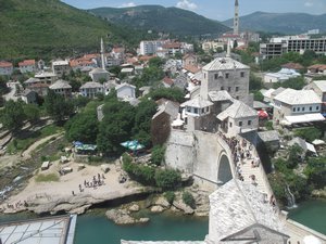 Mostar township viewed from bastion