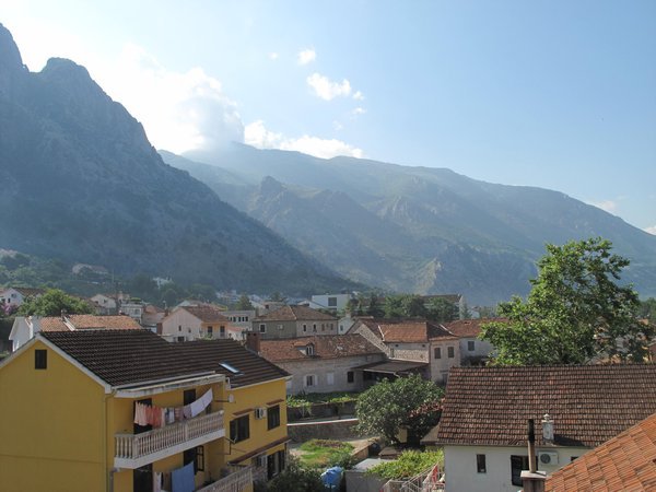 View from our Kotor Pension