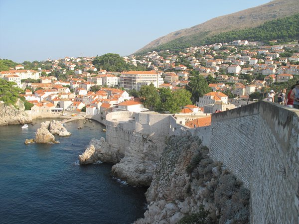 view of new town from wall