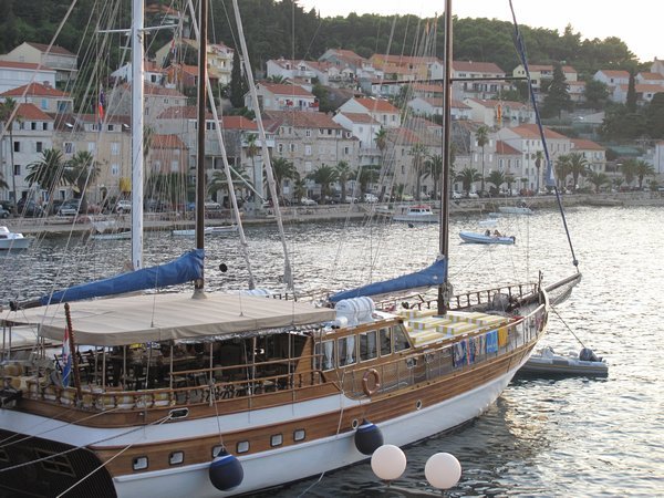Yacht and Harbour in Korcula