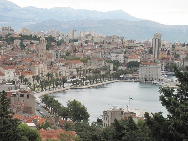 View of Split from nearby hill