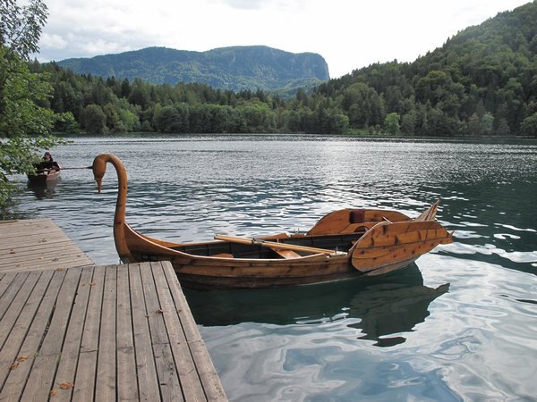 Swan rowboat