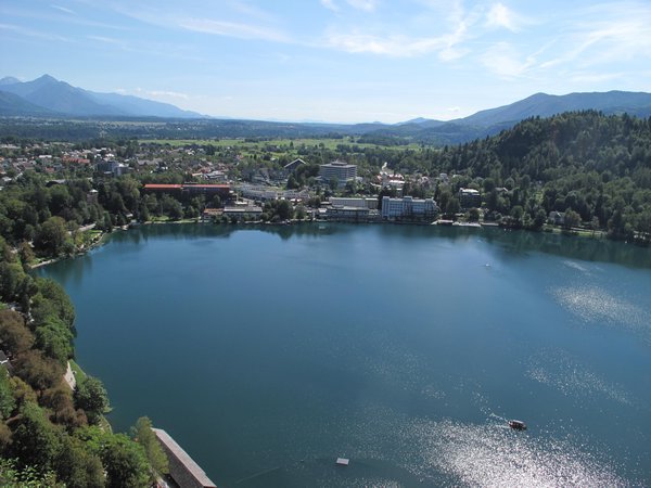 Lake Bled viewed from 5th Century Castle