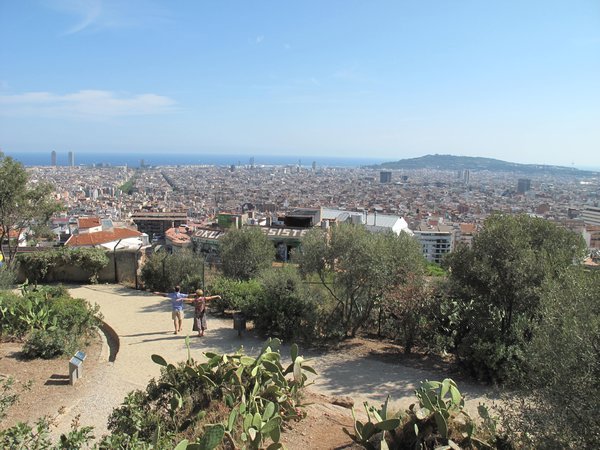 Park overlooking Barcelona
