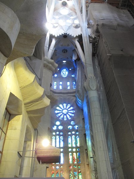 stained glass window in Familiar Sagrada