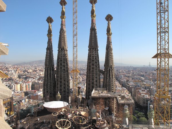 Familiar Sagrada from the tower