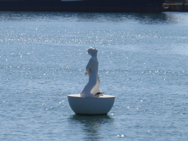 Sculpture in Barcelona Harbour