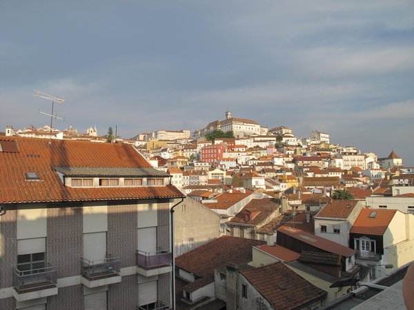 View of Coimbra from our terrace
