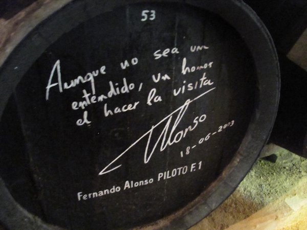 Signed wined cask