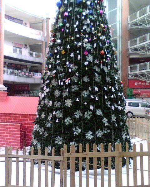 Christmas Tree in a Shopping Center