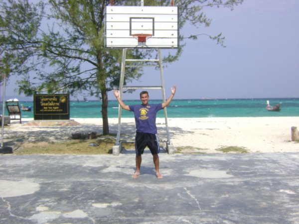 Me on the bball court in Ko Lipe