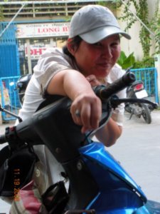 Huyen and Her Motor Bike