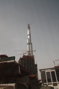 construction on Burj Al Dubai